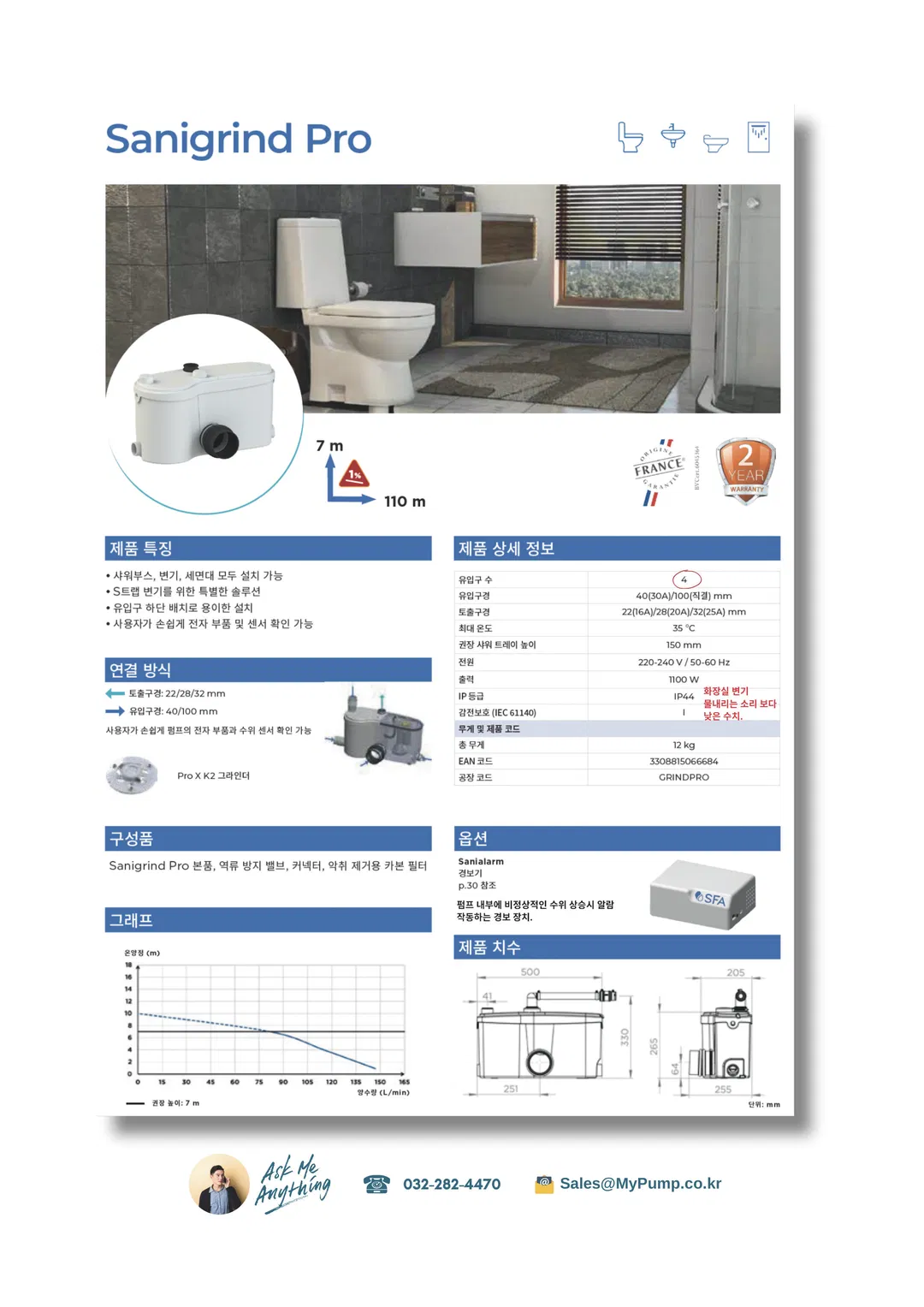설비가 복잡할수록 Sanigrind Pro가 빛납니다.