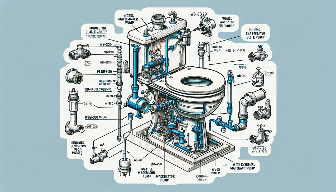 오배수 펌프와 호환 가능한 양변기
