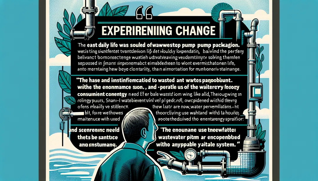 오배수 패키지 펌프 사용 후기: 변화를 경험하다 