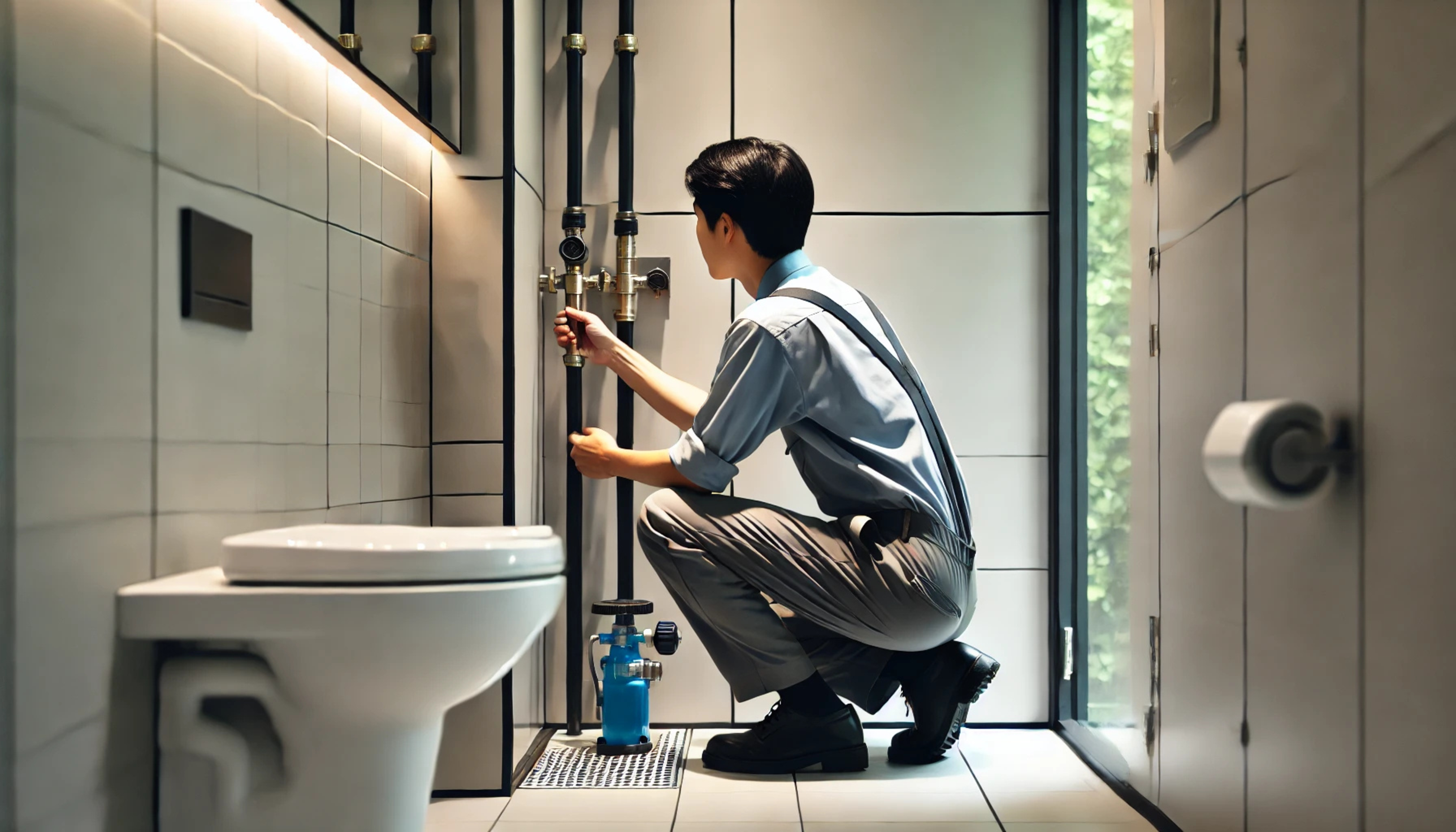 임원 화장실 시공 사례 - 마이펌프