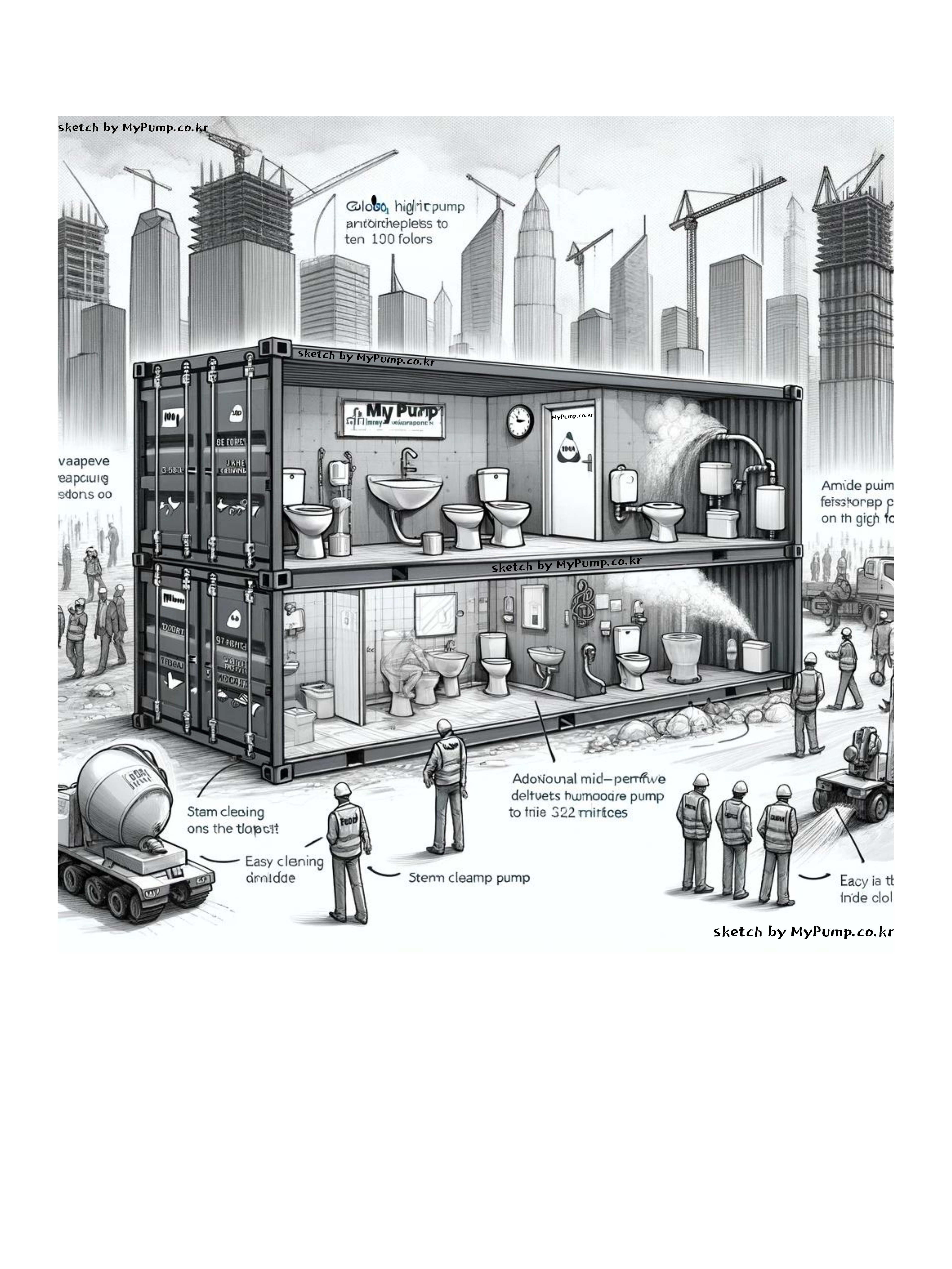 분뇨 이송용 컨테이너 화장실 제작사 - 마이펌프