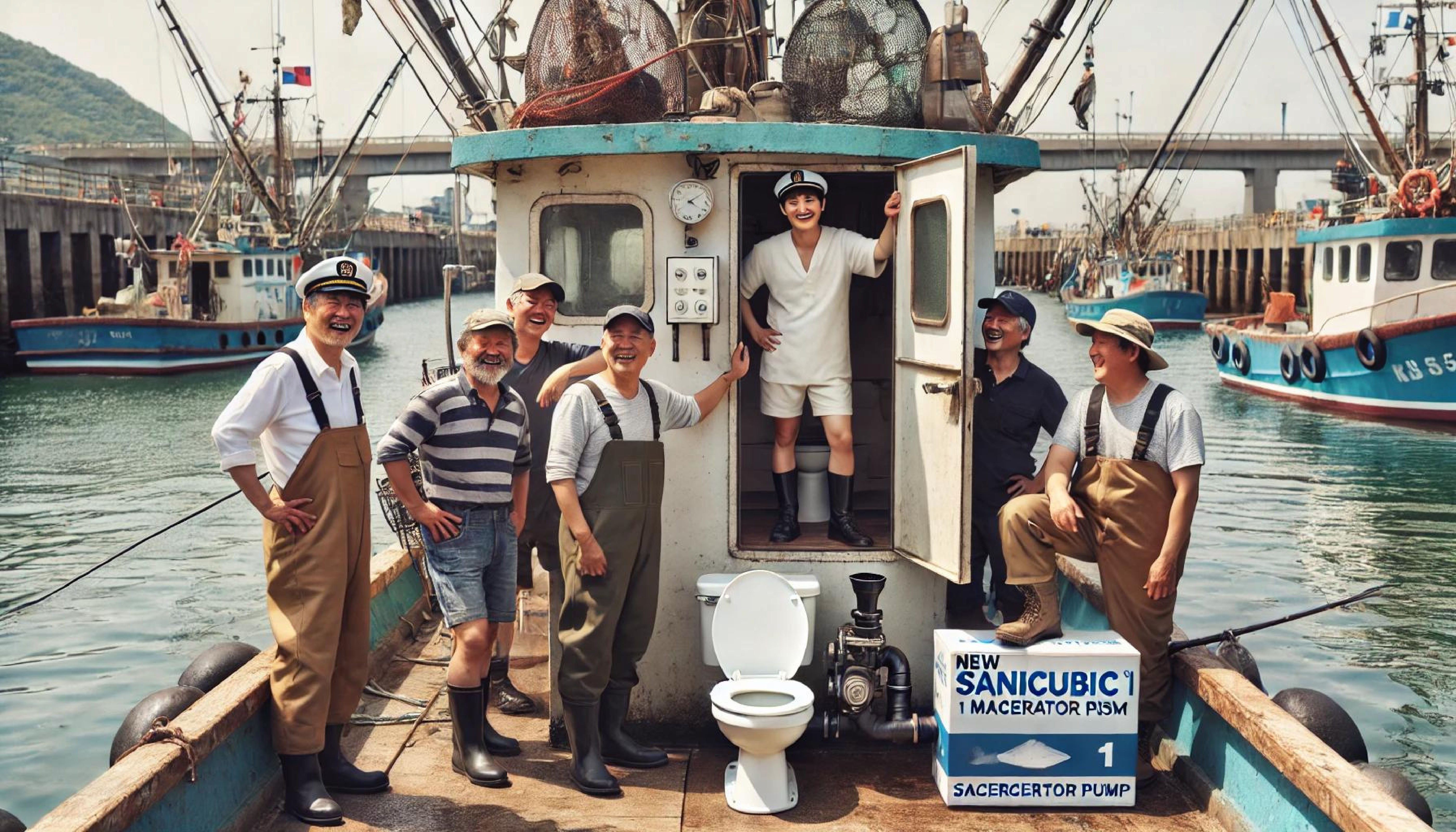 낚시배 화장실 시공 후기 - 마이펌프